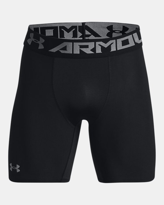 Short de compression HeatGear® Armour Mid pour homme, Black, pdpMainDesktop image number 4